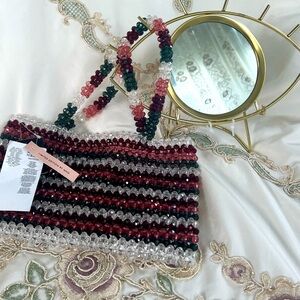 🆕Mango Beaded Handbag One size  Hand adorned, vintage style bag  320mm